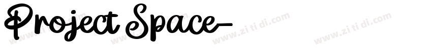 Project Space字体转换